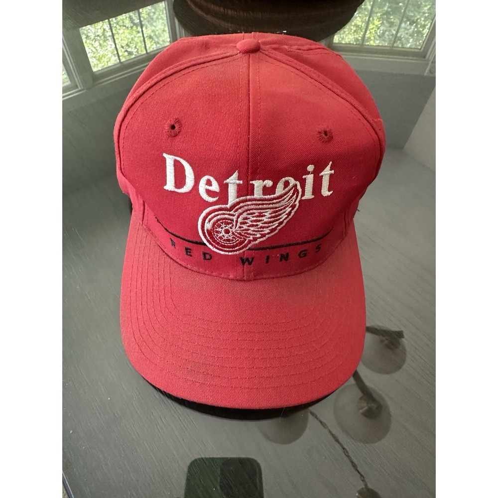 Vtg 80s The Game NHL Detroit Red Wings  Embroidery Logo Hat